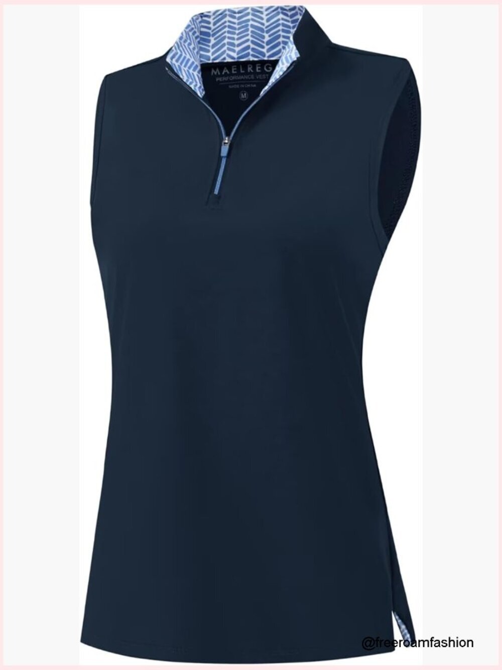 Sleeveless Golf Polo Tank Top Quick Dry Quarter Zip Athletic T-Shirt